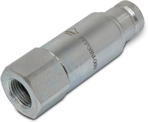 3/8″ Flat Face Connect Under Pressure Hydraulic Quick Connect Coupler Set, 3/8″ NPT Thread - Poueer