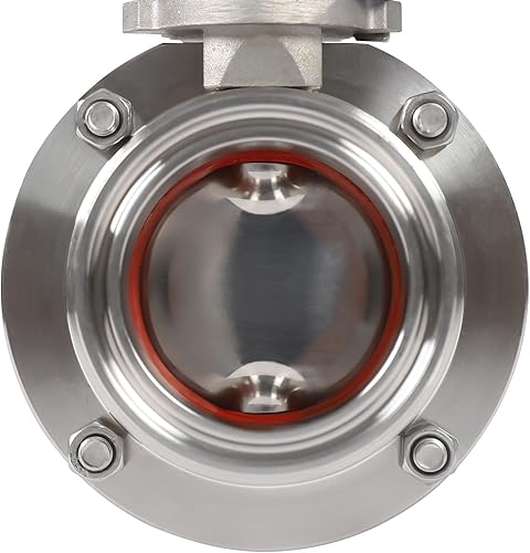 3 Inch Tri Clamp Sanitary Butterfly Valve with Trigger Handle Stainless Steel 304 Tri Clamp Clover (2 Pack 3 Inch Trigger Butterfly Valve) - Poueer