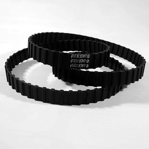 BESTORQ D390-H-150 H Timing Belt, Rubber, 39' Outside Circumference, 1.5' Width, 0.500' Pitch, 78 Teeth - Poueer