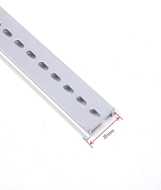 10 Pieces DIN Rail Slotted Aluminum RoHS 1000mm Long 35mm Wide 7.5mm High,10 Meters Total - Poueer