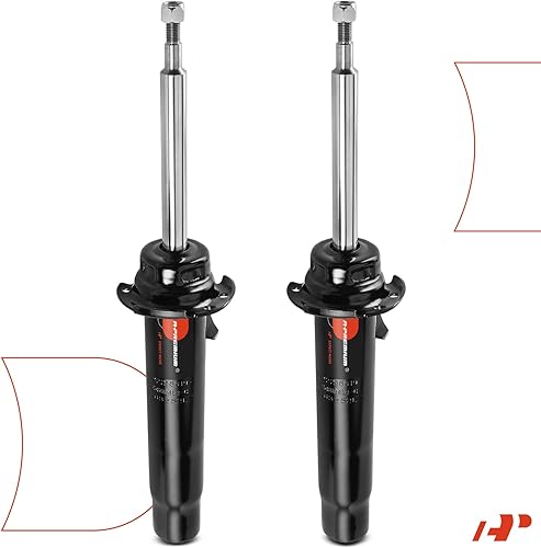 A-Premium Front Shock Absorber Compatible with BMW E84 Series X1 2013 2014 2015, AWD, Driver and Passenger Side - Poueer