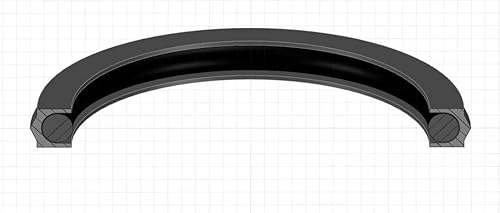PS CP-346-4-1/2'' x 4-1/8'' x .255'' - Crowned Piston Seal - Poueer