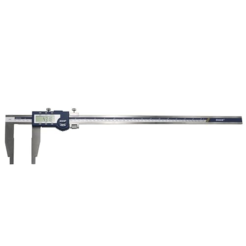 SHAHE Electronic Digital Caliper with 0-24'/600mm,0.0005'/(0.01mm) Resolution,+/-0.002' (0.05mm) Accuracy,Inch/Metric, Stainless Steel Jaws - Poueer