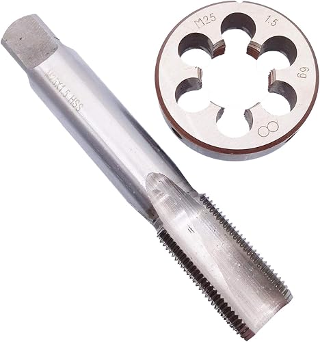HSS M25 x 1.5mm Tap and M25 x 1.5mm Die Metric Thread Right Hand - Poueer