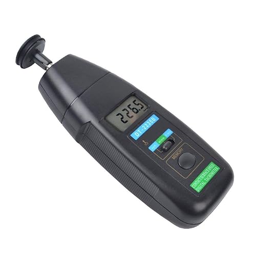 Lutron Electronic Contact Tachometer (Range: 0.5 to 19,999 RPM) for Automotive & Aircraft and Medical Instrumentation Applications Along with Certificate of Calibration Model: DT-2235B - Poueer