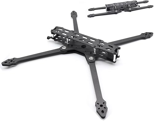 Drone Frame 5.8g 1.6W LX10 V2 10inch Fold Carbon Fiber Frame Wheelbase 405mm Thickness Arm 7.0mm for 3115 motor FPV Quadcopter - Poueer