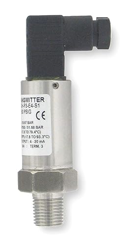Dwyer® Ind'l Pr Transmitter, 628-11-GH-P1-E4-S1, 0-150 psig, DIN Plug, 4-20 mA, 2 Wire - Poueer