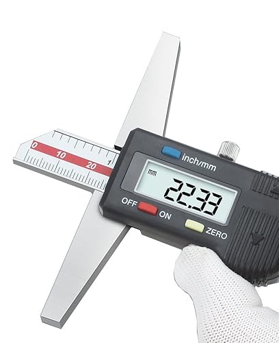 General Tools Depth Gauge Vernier Caliper 0-150mm 0-200mm,0-300mm (Digital 150mm(Double-Hook)) - Poueer
