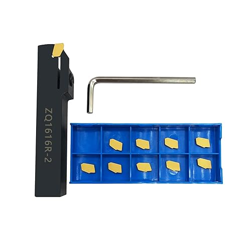 26pcs 3/8 and 5/8 Cut off Lathe Turnig Holders Profiling Tool holder with RCMT0602MO Round carbide inserts GTN-2 SP200 Grooving inserts for steel - Poueer