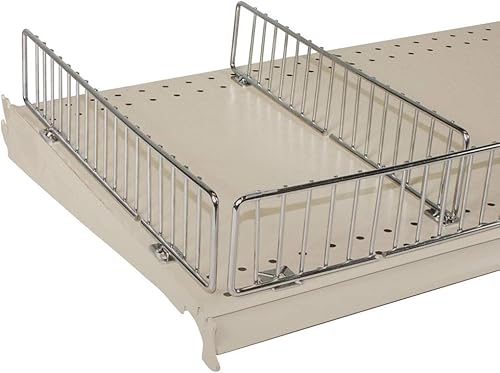 Side Fencing in Chrome 11.75 W x 3 H x 14 D Inches - Lot of 10 - Poueer