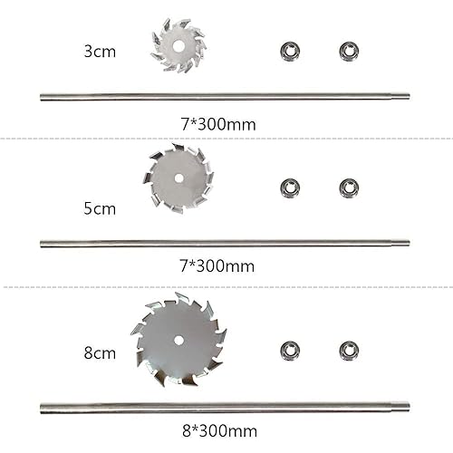 YUCHENGTECH Dispersing Disc Dispersion Impeller Dispersing Machine Blade Paddle Impeller Stainless Steel 8cm Disc with 8X300mm Rod (3.15″disc with 0.31″X11.8″Rod) - Poueer