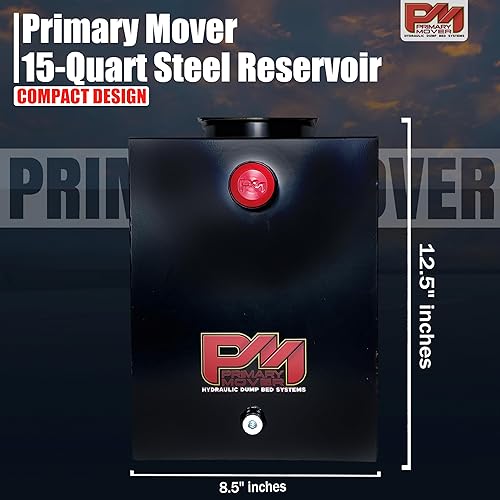 15 Quart Metal Square Hydraulic Reservoir (To insure proper fit check dimensions.) Hydraulic Power Unit Replacement Reservoir - Poueer