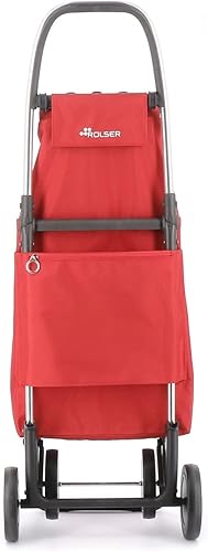 Rolser I-Max MF 4 Wheel Foldable Shopping Trolley - Orange - Poueer