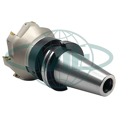CME 6' 90° Indexable Face Mill w/ CAT50 Arbor, APKT1604 Inserts Included, 8 Flutes - Poueer