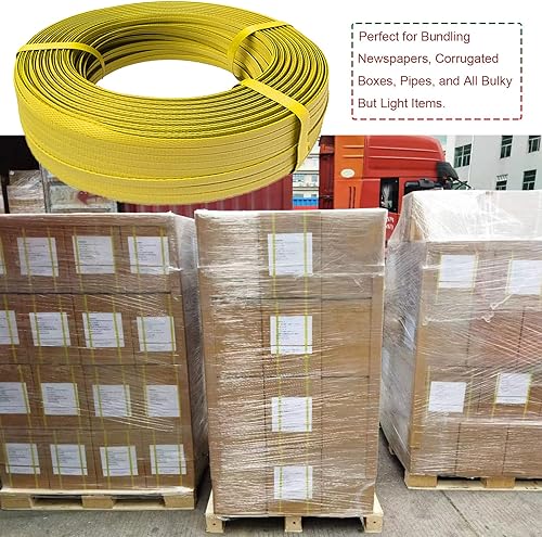 Poly Strapping 1/2inch x 660ft, 100pcs Snap-On Seals, Tensioner Sealer Tools,Havey Duty Pallet Strapping Kit - Poueer