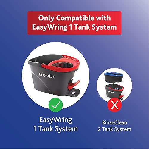 O-Cedar EasyWring Spin Mop Microfiber Refill & Deep Clean Refill | 40% More Cleaning Power | Compatible With O-Cedar Spin Mop & Bucket System - Poueer