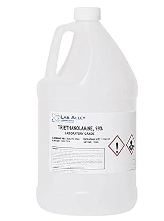 Triethanolamine 99%, Lab Grade - 1 Gallon - Poueer