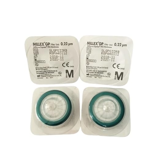 Laboratory Syringe Filter Unit 33 mm Millipore Polyethersulfone PES Filter Membrane 0.22 um Sterilized SLGP033RB 50 pc - Poueer