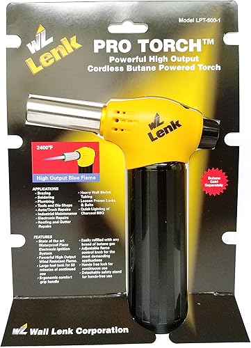 Wall Lenk LPT-500 Pro Torch - Ships Without Butane Fluid, Small - Poueer