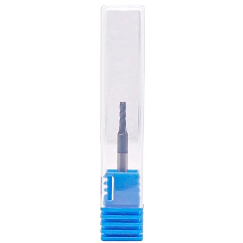BestParts High Performance 5pcs 7/16' Solid Carbide Square End Mills, AlTiN Coated, 4 Flute, 30 Degree Helix, 7/16' Cutting Diameter, 7/16' Shank Diameter, 1' Length of Cut, 2-3/4' Overall Length - Poueer