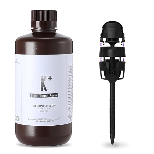 RESIONE Tough 3D Printer Resin, Not Brittle ABS Like Tough & Rigid 3D Resin for LCD 3D Printing UV 405nm (M58 Grey 1KG) - Poueer