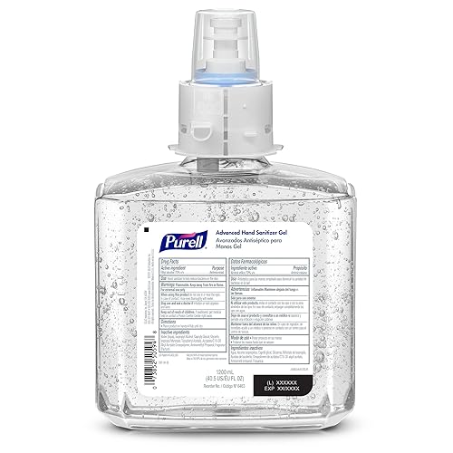PURELL Advanced Hand Sanitizer Gel, Clean Scent, 1200 mL Refill for PURELL ES6 Automatic Hand Sanitizer Dispenser (Pack of 2) - 6463-02 - Poueer