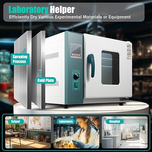 45L/12Gal Lab Oven,Horizontal Electric Blast Drying Oven,Air Convection Drying Ovens with Intelligent Temperature Control for Laboratory Industrial, Schools, Research Institutes - Poueer