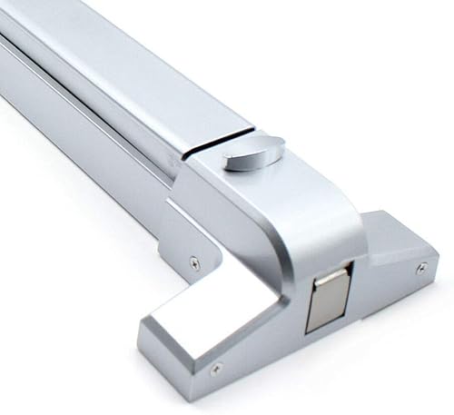 Door Push Bar Handles, Heavy Duty Commercial Grade Exit Device, Stainless Steel, 27 inches - Poueer