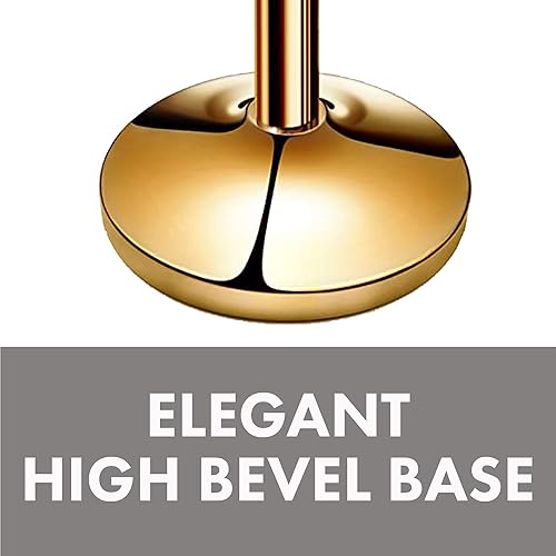 New Star Foodservice 535634 Round Top Brass Plated Stanchions, Set of 2 Posts with 1 of 79.5-Inch Red Velvet Rope - Poueer