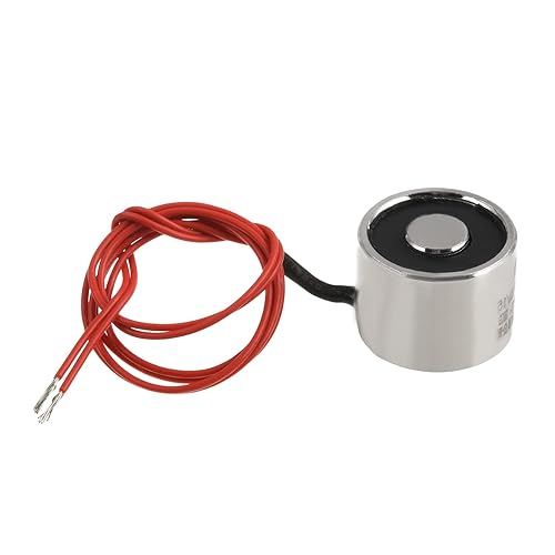 Heyiarbeit 12V DC 1500N Electric Lifting Magnet Electromagnet Solenoid Lift Holding 80mmx38mm - Poueer