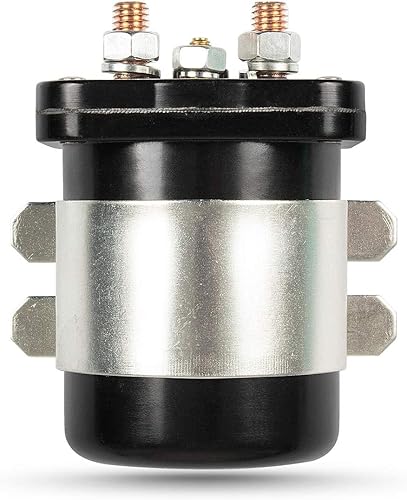 RANSOTO 586-105111 586-902 Solenoid Contactor 4 terminal 12V DC 200A Compatible with Trombetta 114-1211-020 114-1211-010 White Rodgers Replace 15-550 SO51221 SBJ4201 - Poueer