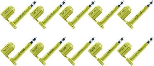 Amarine Made Bolt Seal (50 pcs) Shipping Seal with Print Progressive Numbering for Cargo Containers and Truck Trailers, Cargo Container Seals Yellow (50) - Poueer