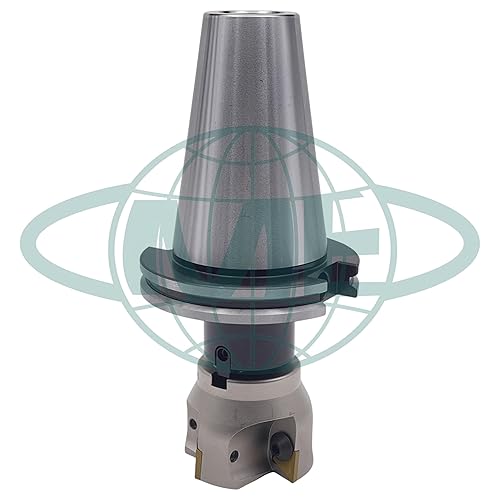 CME 6' 90° Indexable Face Mill w/ CAT50 Arbor, APKT1604 Inserts Included, 8 Flutes - Poueer