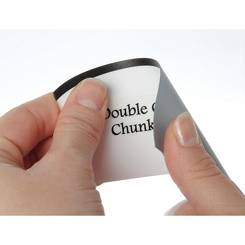 HUBERT Deli Tag Write on Style with Green Checks White Heat Resistant Merchandising Tag Deli with Green Checks - 3 3/4 L x 2 1/4 H, 12/Bag - Poueer