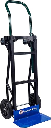 400 lb Capacity Ultra Lightweight Super Strong Nylon Convertible Hand Truck & Dolly - Poueer