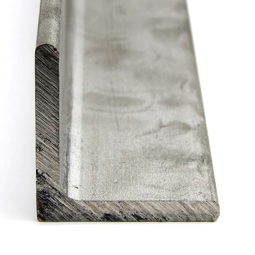 OnlineMetals 316 Stainless Steel Angle, Unpolished (Mill) Finish, ASTM A276, Equal Leg Length, Rounded Corners, 2.5' Leg Lengths, 0.25' Thickness, 24' Length - Poueer