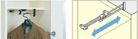 Lamp 20132 Wh Extension Wh-350 Hanger Rod-Steel Nickel/Retainer Guide-Polyamide(Pa) Black Satin - Poueer