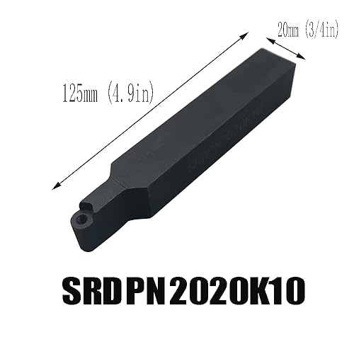 10pcs RPMT10T3 Indexable Carbide Inserts Milling Cutter with 1/2',5/8',' SRDPN Indexable Tool Holder Metal Lathe Cutting Tools (SRDPN1212H10+SRDPN1616H10+RPMT10T3) - Poueer
