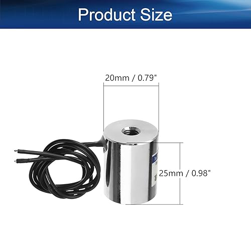 Heyiarbeit 12V DC 1500N Electric Lifting Magnet Electromagnet Solenoid Lift Holding 80mmx38mm - Poueer