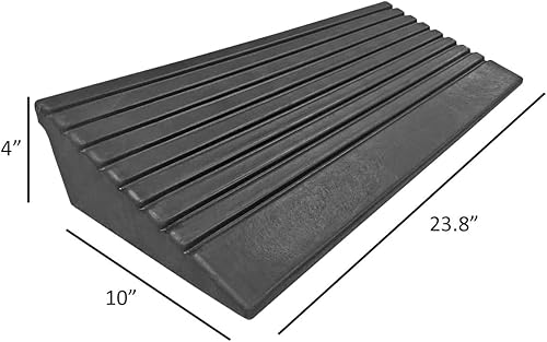 Electriduct 5 Ton 4 Inch Rubber Curb Ramp 2 Feet Wide 10,000 lbs Capacity - Poueer