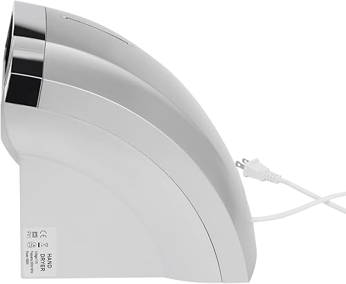 Automatic Hand Dryer 1000W Automatic Jet Hand Dryer with Drip Tray Hand Dryer Electric Automatic Air Hand Dryers Commercial Hand Dryer with Plug and Drain Tank for Industry Business Restrooms - Poueer