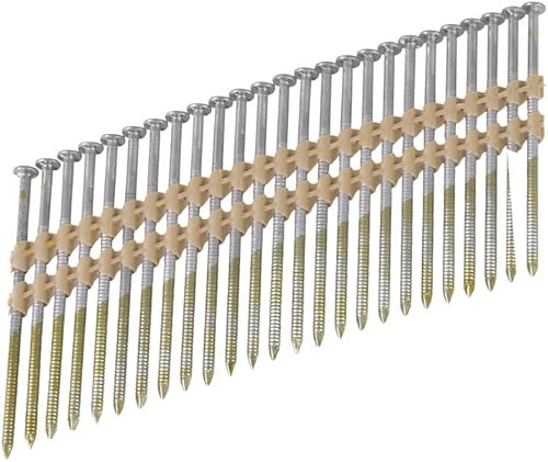 Metabo HPT Framing Nails, 2' x .113, Stainless Steel, RS, Ss, Rh, Full Round Head, Plastic Strip, 1000 Count (10148SHPT) - Poueer