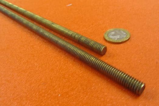 Brass Fully Threaded Round Rod, RH, 5/16'-18 Diameter x 12' Length, 2 Pc. - Poueer