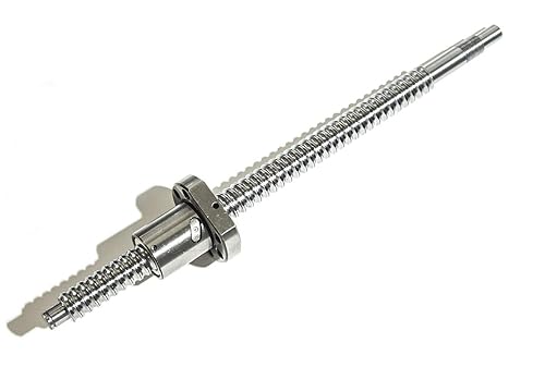 TEN-HIGH Ball Screw CNC Parts SFU2005 NSC, 1pcs Ball Screw + 1pcs Nut + 1pcs BK/BF15 End Support Units + 1pcs Coupler + End Machining, Diameter 20mm Lead 5mm Length 600mm - Poueer