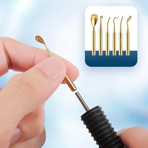 Dental Wax Pen Knife, Electric Wax Carving Pen Tool, Hand Wax Engraving Machine, 6X Copper Tips, 2X Pen, LED Display for Dental Lab Hobbyists Jewelry Wax Carver, 122F-392F - Poueer