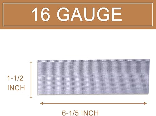 BHTOP 2 Inch Flooring Nails 16 Gauge L-cleat Nails 2000 pack - Poueer