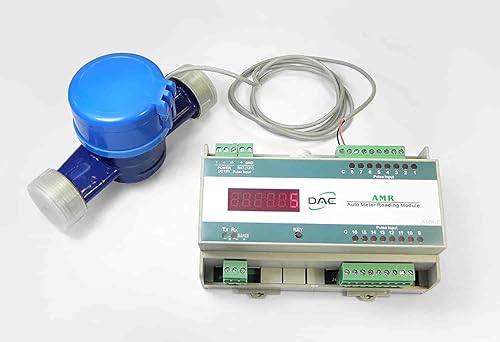 DAE AS-100m 1' Water Meter, Measuring in Liters + NPT Couplings - Poueer