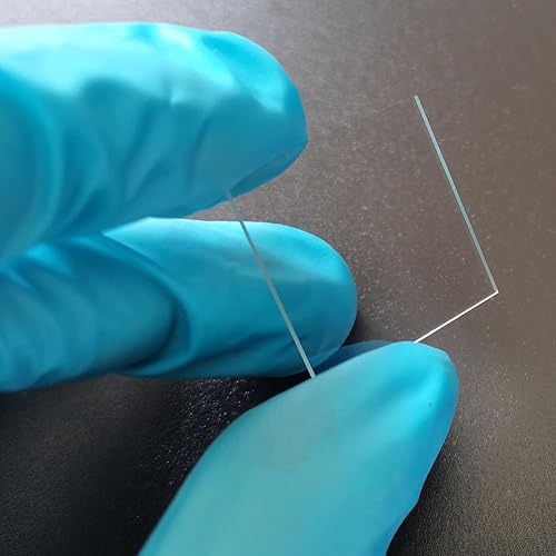 ITO (Indium tin Oxide)Coated Conductive Glass Slides 50×50mm Resistance 7 ohm/sq (8 Pcs) - Poueer