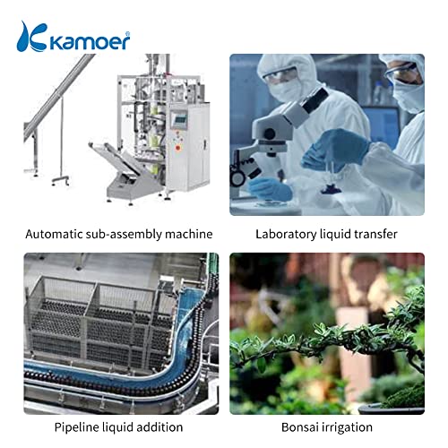 Kamoer KCP200 Automatic Circulation high Flow peristaltic dosing Pump 24v 100~200ml/min with Adjustable Flow Rate BPT 3.2 * 6.4mm - Poueer