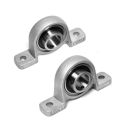 T12 Lead Screw Set 400mm / 15.75 inch + Brass Nut + Coupler + Pillow Bearing Block (Vertical), 12mm Diameter T12 x 8 Tr12 x 8 Thread Screw Pitch 2mm Lead 8mm 4 Starts, 1 Pcs - Poueer